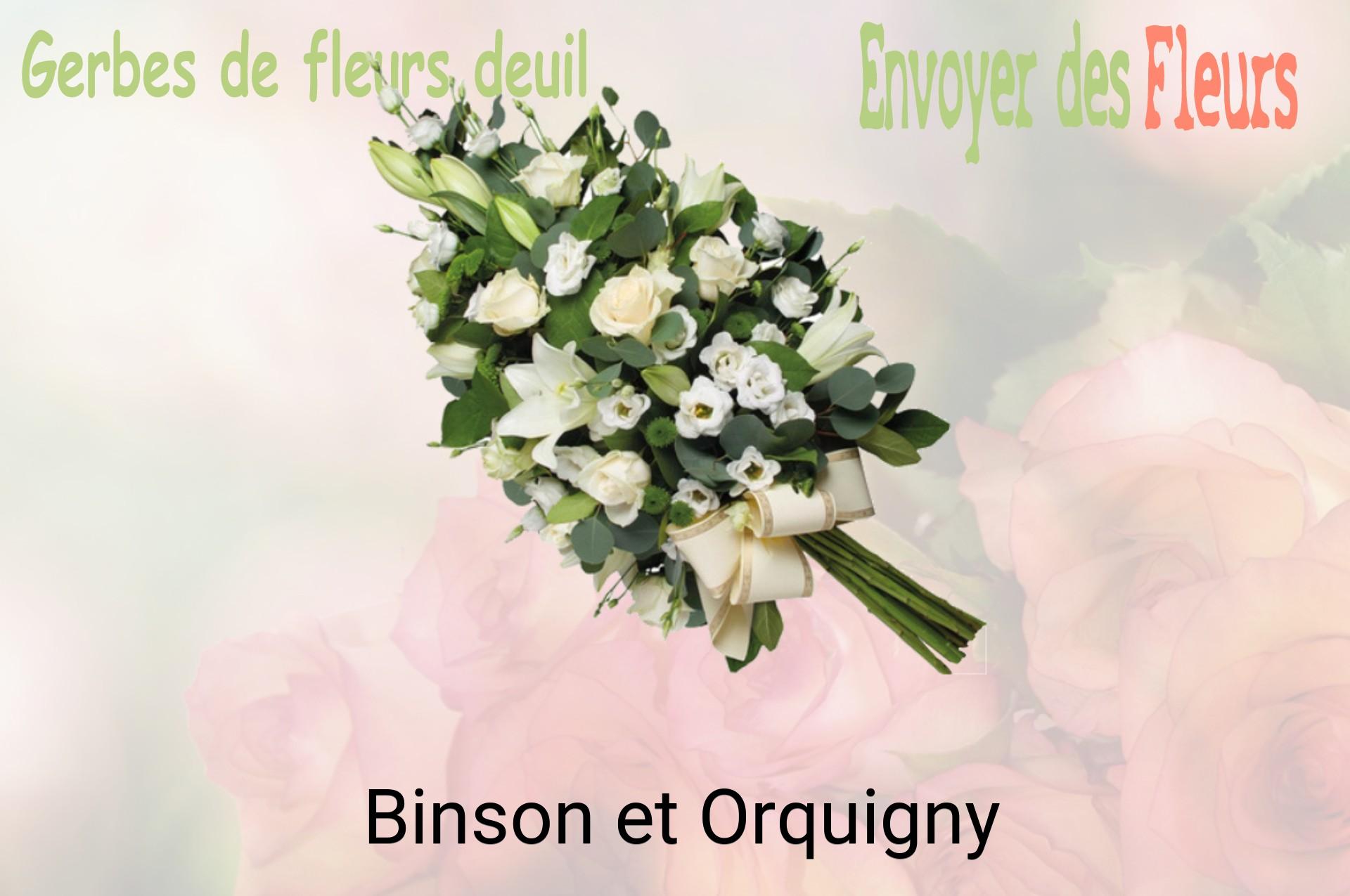 Gerbe de fleurs de deuil livrée à Binson-et-Orquigny